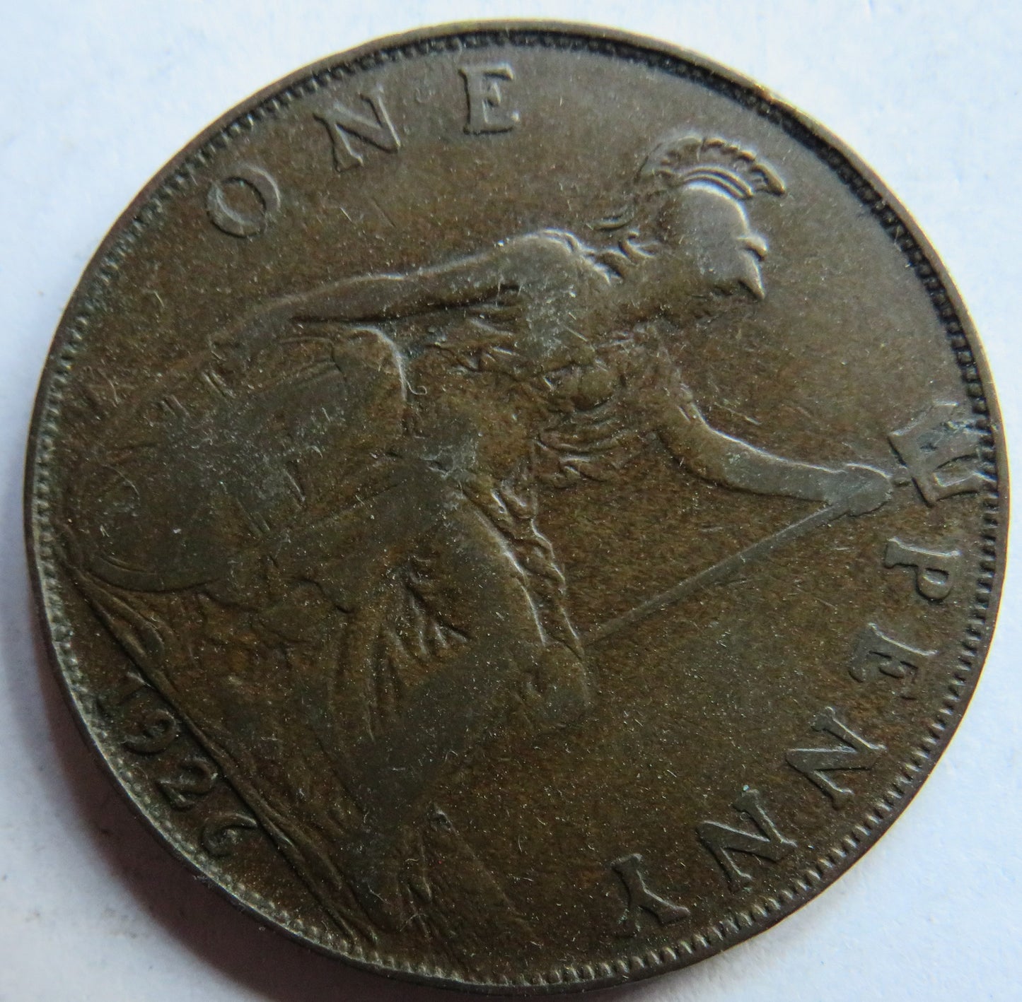 1926 King George V One Penny Coin - Great Britain
