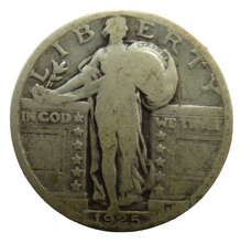 Load image into Gallery viewer, 1925 USA Standing Liberty $1/4 Quarter Dollar Coin
