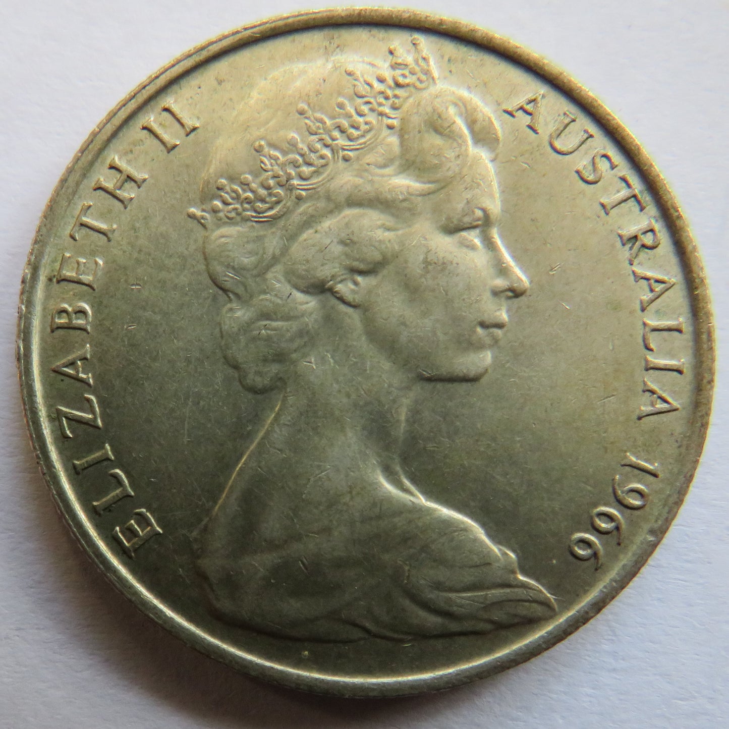 1966 Australia Silver 50 Cents Coin