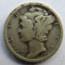 Load image into Gallery viewer, 1918-S USA Silver Mercury Dime Coin
