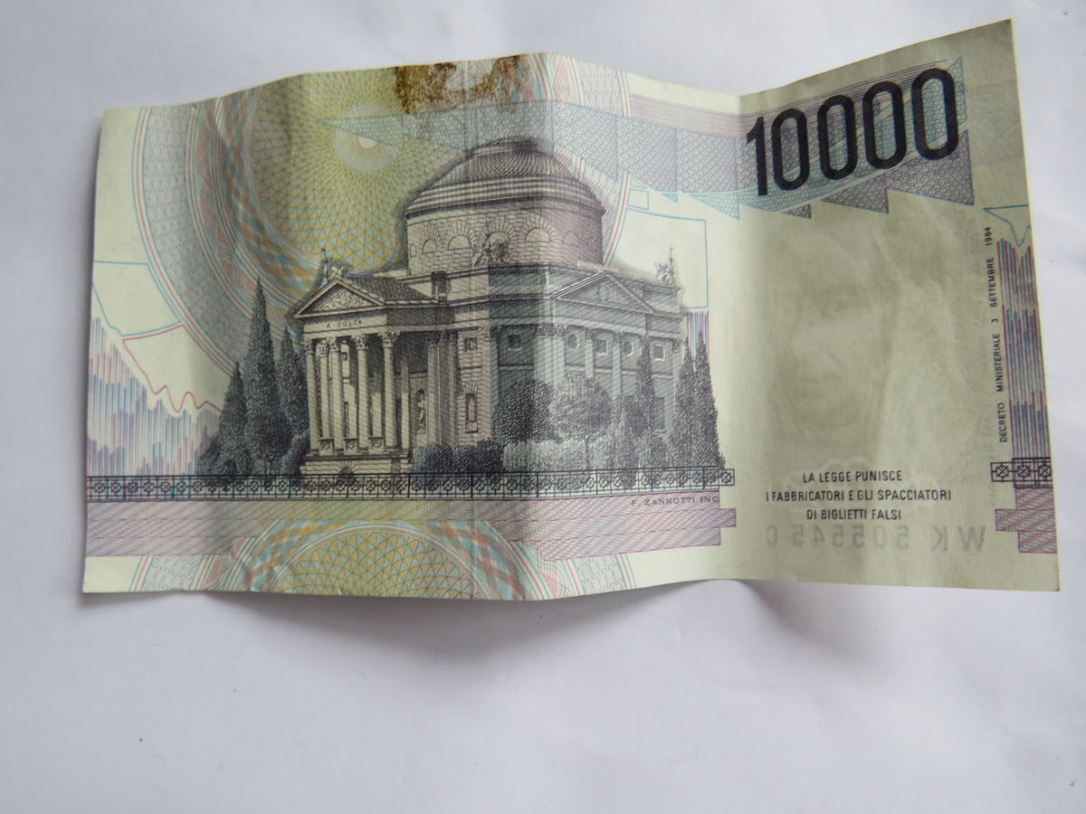 1984 Italy 10000 Lire Banknote