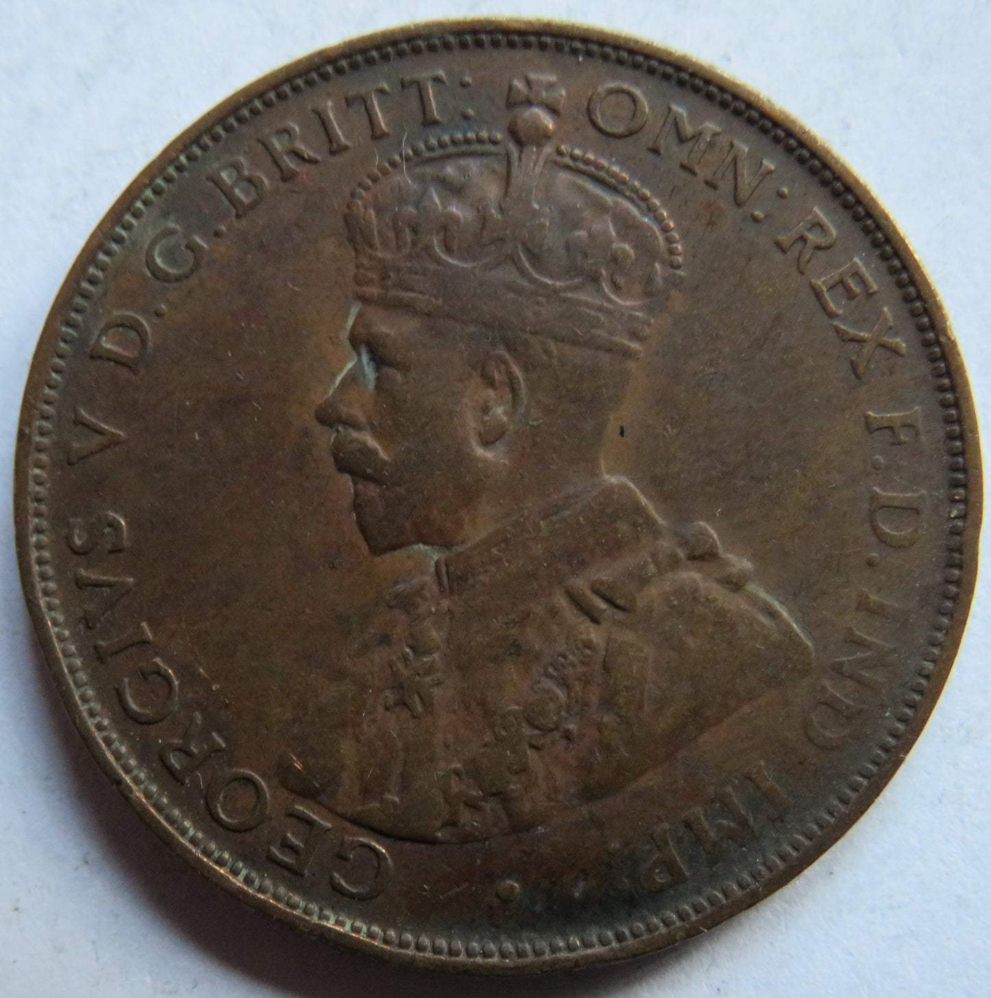 1928 King George V Australia One Penny Coin