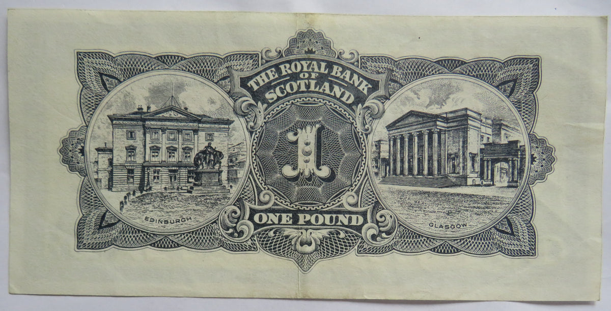 1965 The Royal Bank of Scotland £1 One Pound Banknote