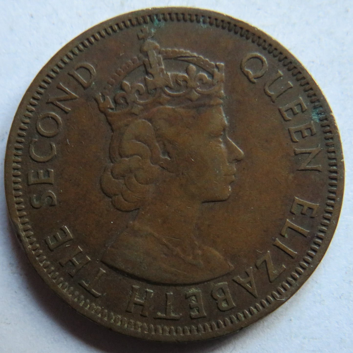 1955 Queen Elizabeth II Cyprus 5 Mils Coin