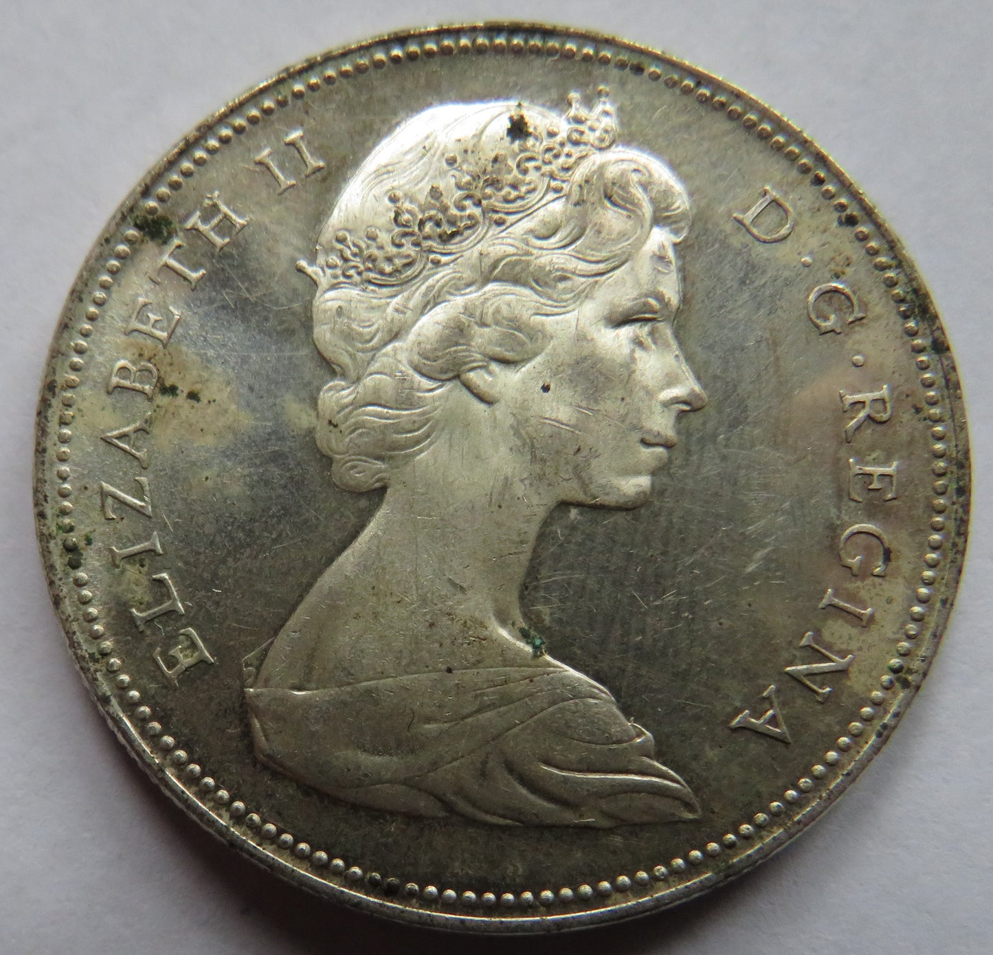 1966 Queen Elizabeth II Canada Silver $1 One Dollar Coin