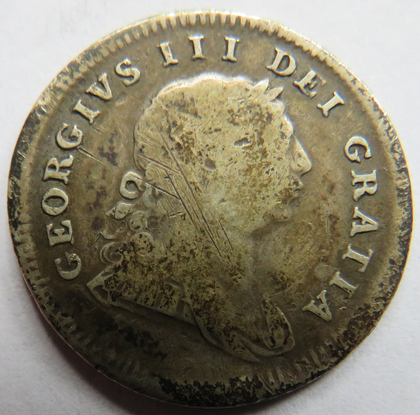 1806 King George III Silver Ten Pence Irish Bank Token
