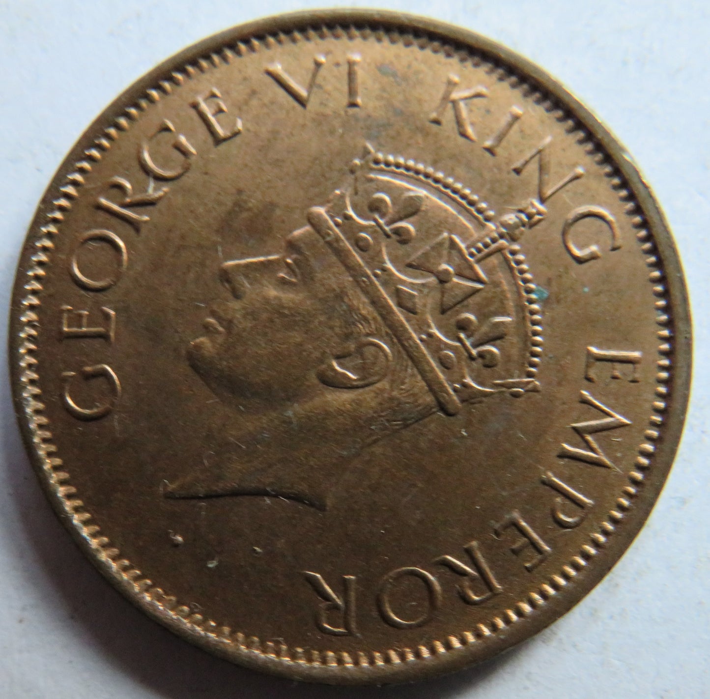 1940 King George VI India 1/4 Anna Coin In High Grade