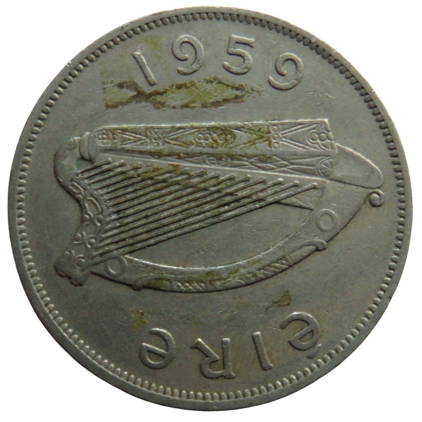 1959 Ireland Eire Halfcrown Coin
