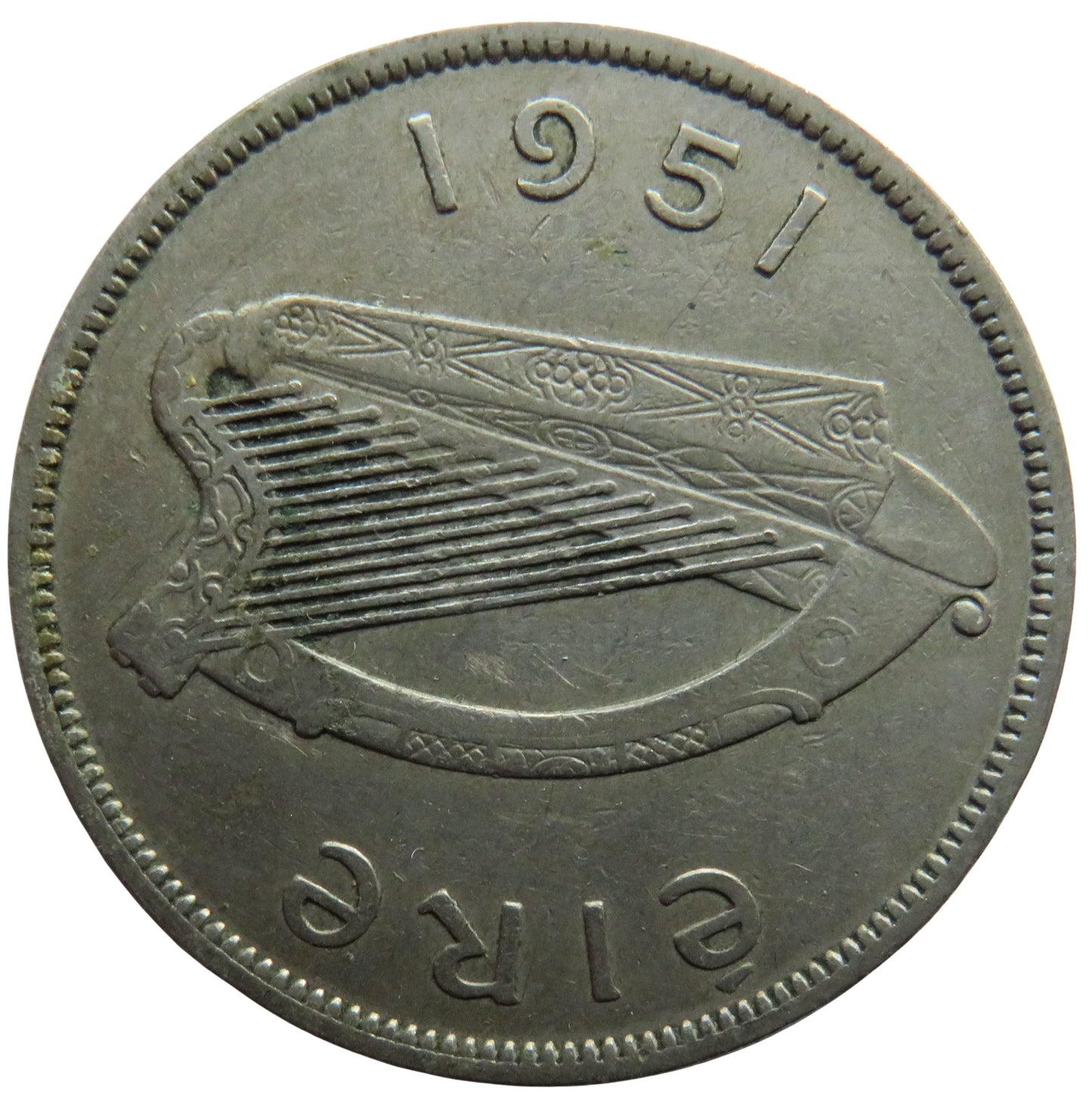 1951 Ireland Eire Halfcrown Coin