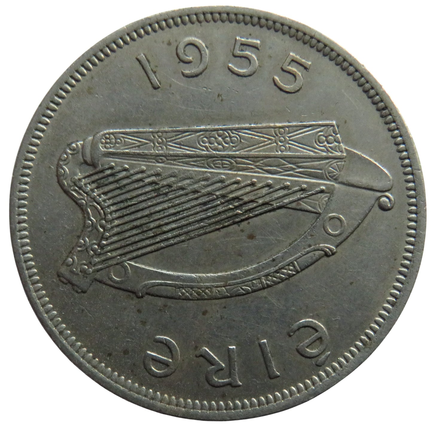 1955 Ireland Eire Halfcrown Coin