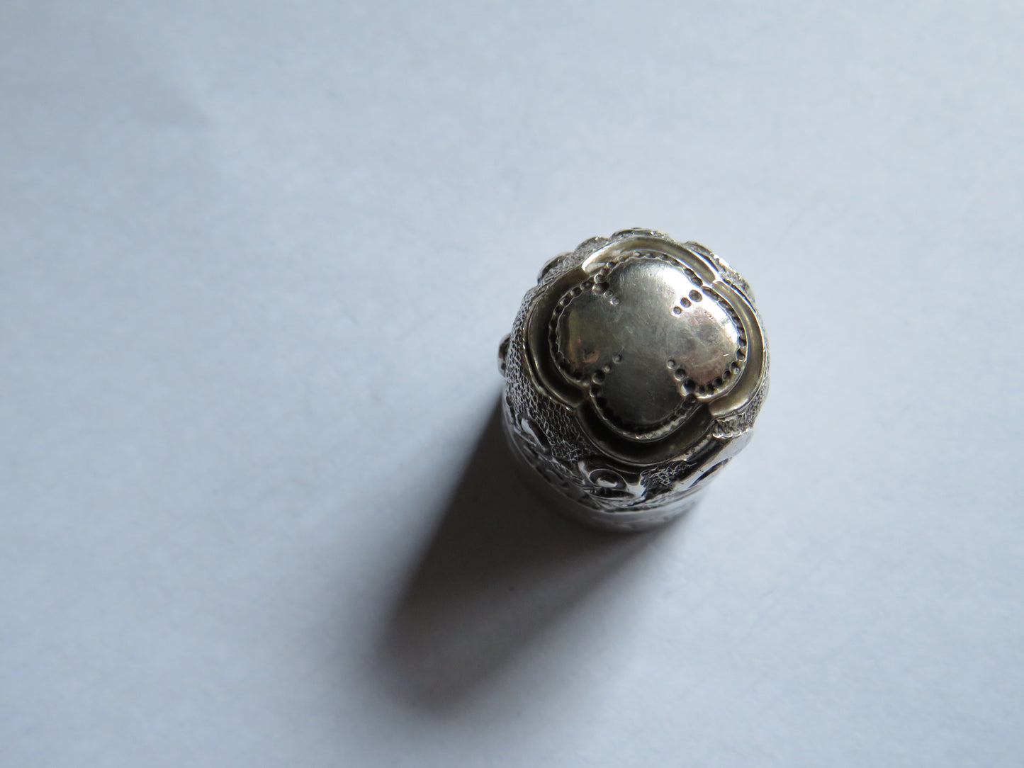 Antique Silver Ornate Thimble Hallmarked London 1896 John Grinsell & Sons