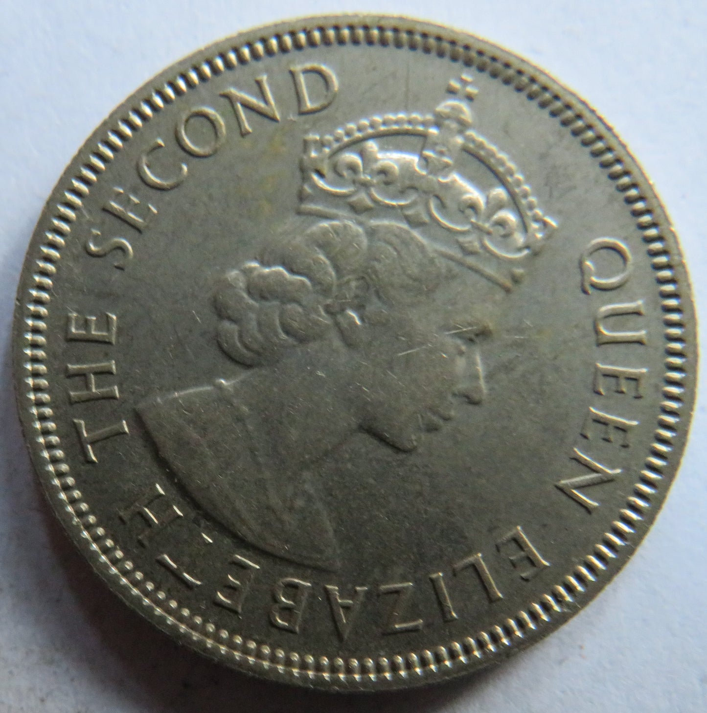 1974 Queen Elizabeth II Seychelles Half Rupee Coin