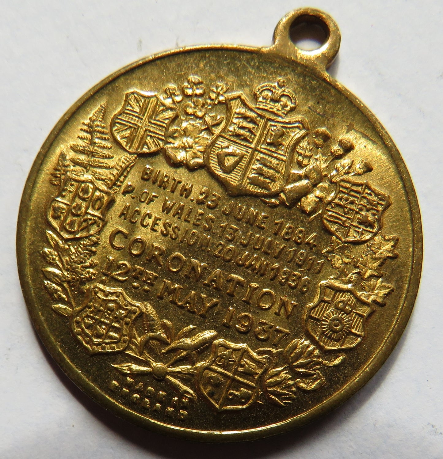 1937 King Edward VIII Coronation Souvenir Medal