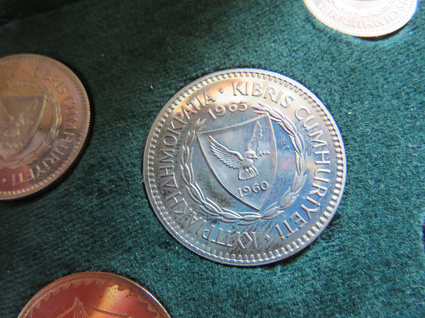 1963 Cyprus Cased Coin Set