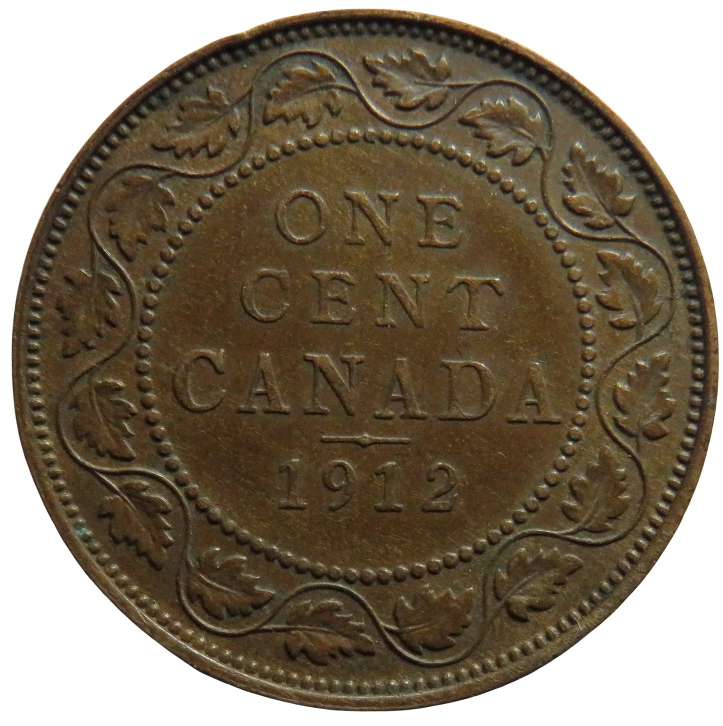 1912 King George V Canada One Cent Coin
