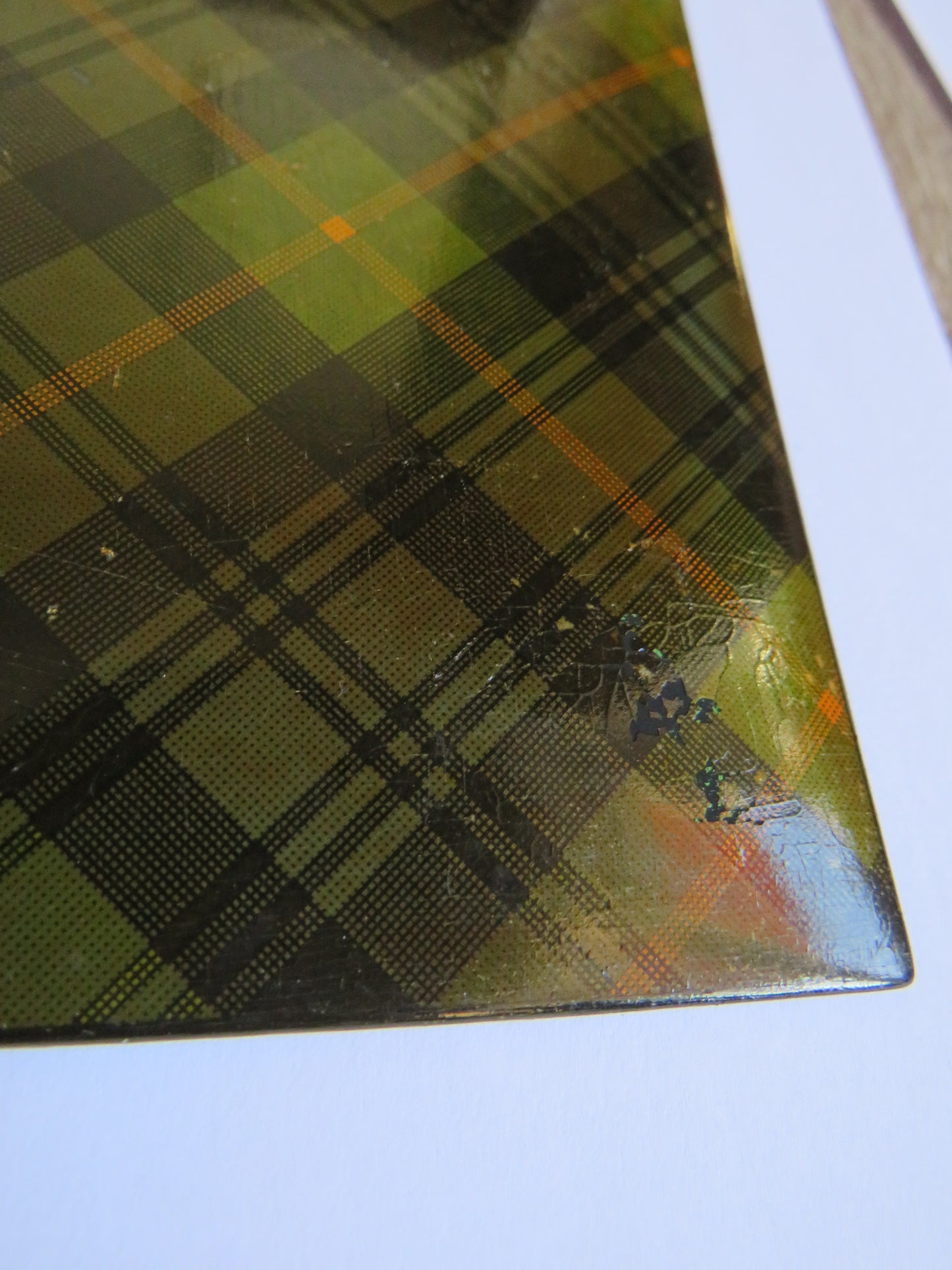 Antique Mauchline Tartan Ware Book Boards Edinburgh Castle Image Gordon Tartan