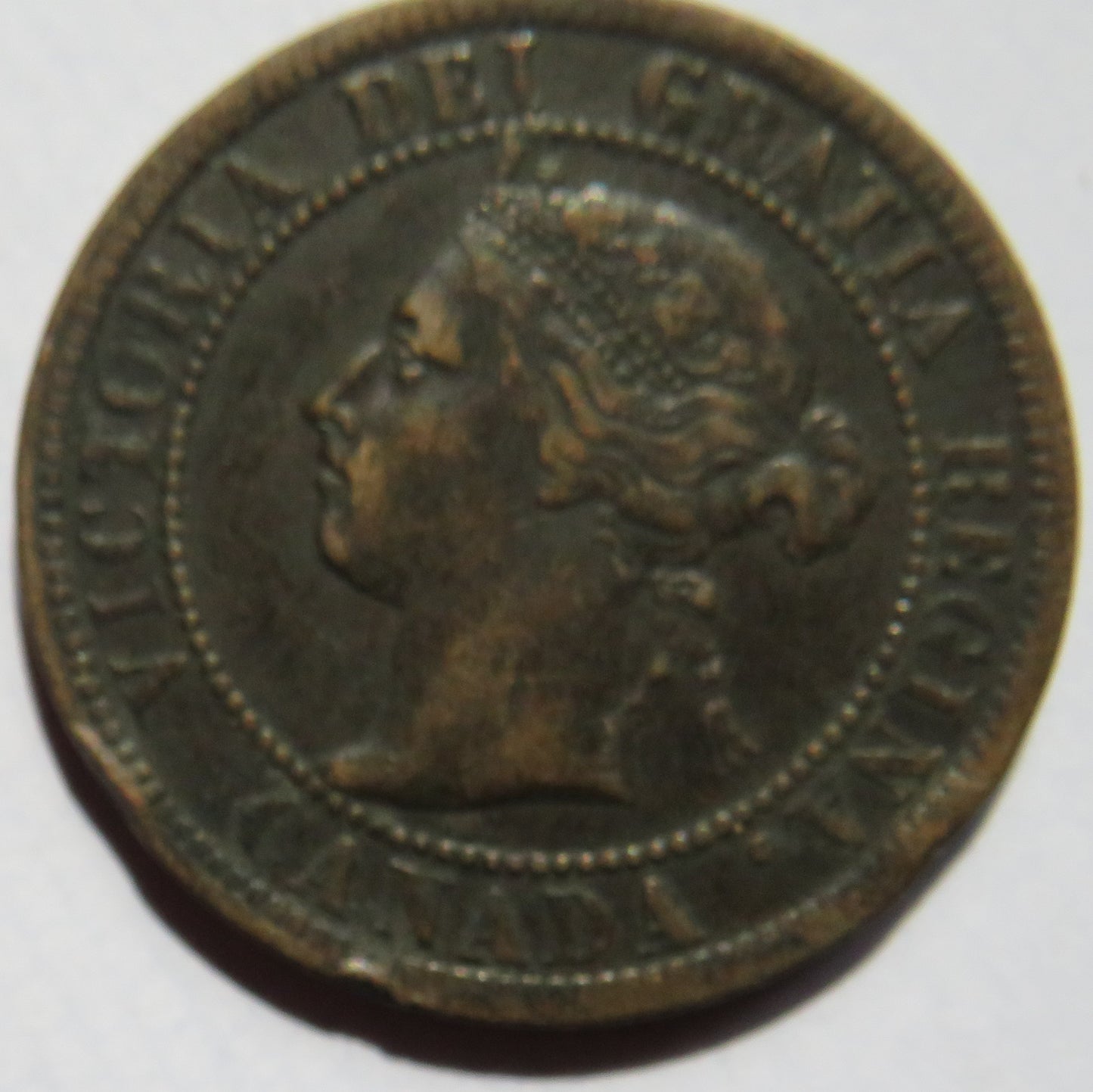 1900 Queen Victoria Canada One Cent Coin