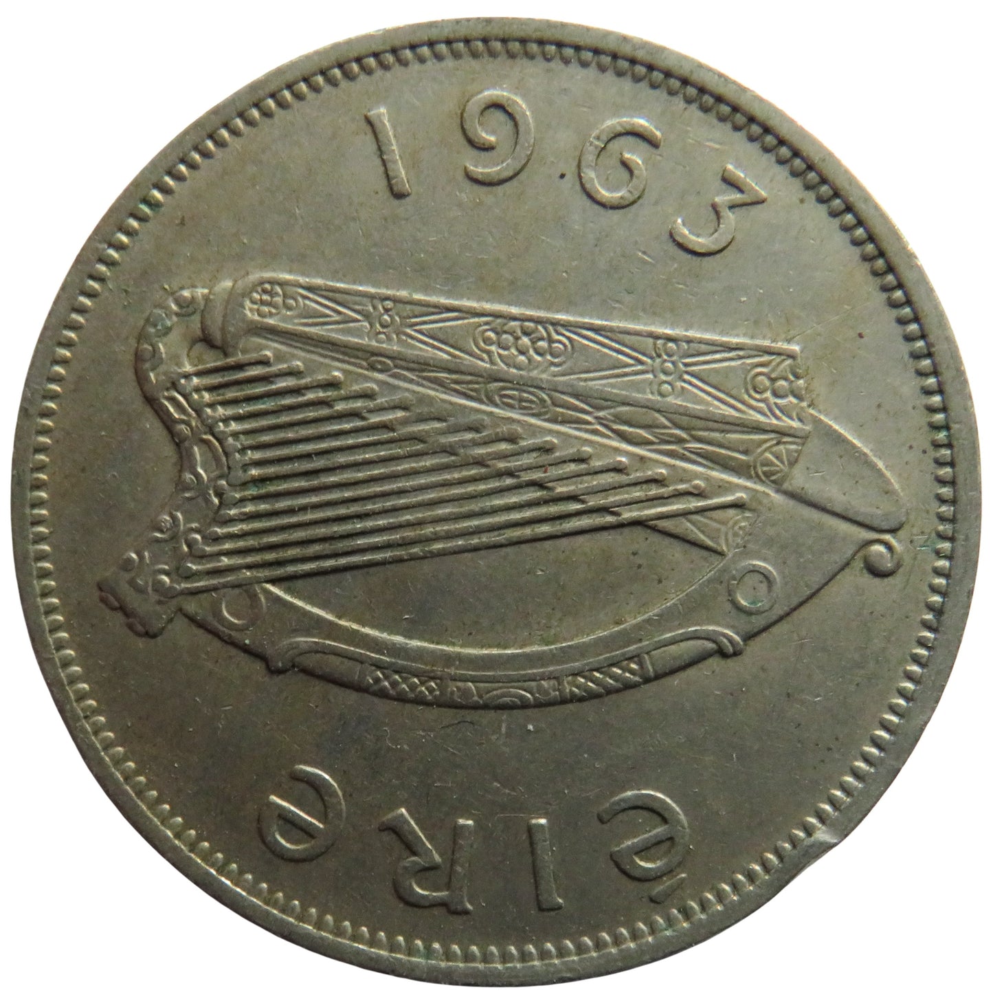 1963 Ireland Eire Halfcrown Coin