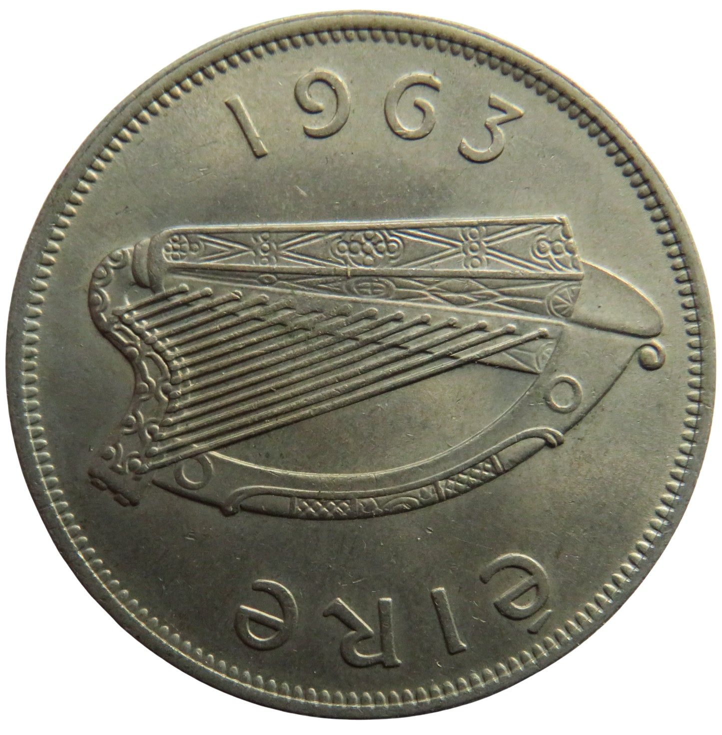 1963 Ireland Eire Halfcrown Coin