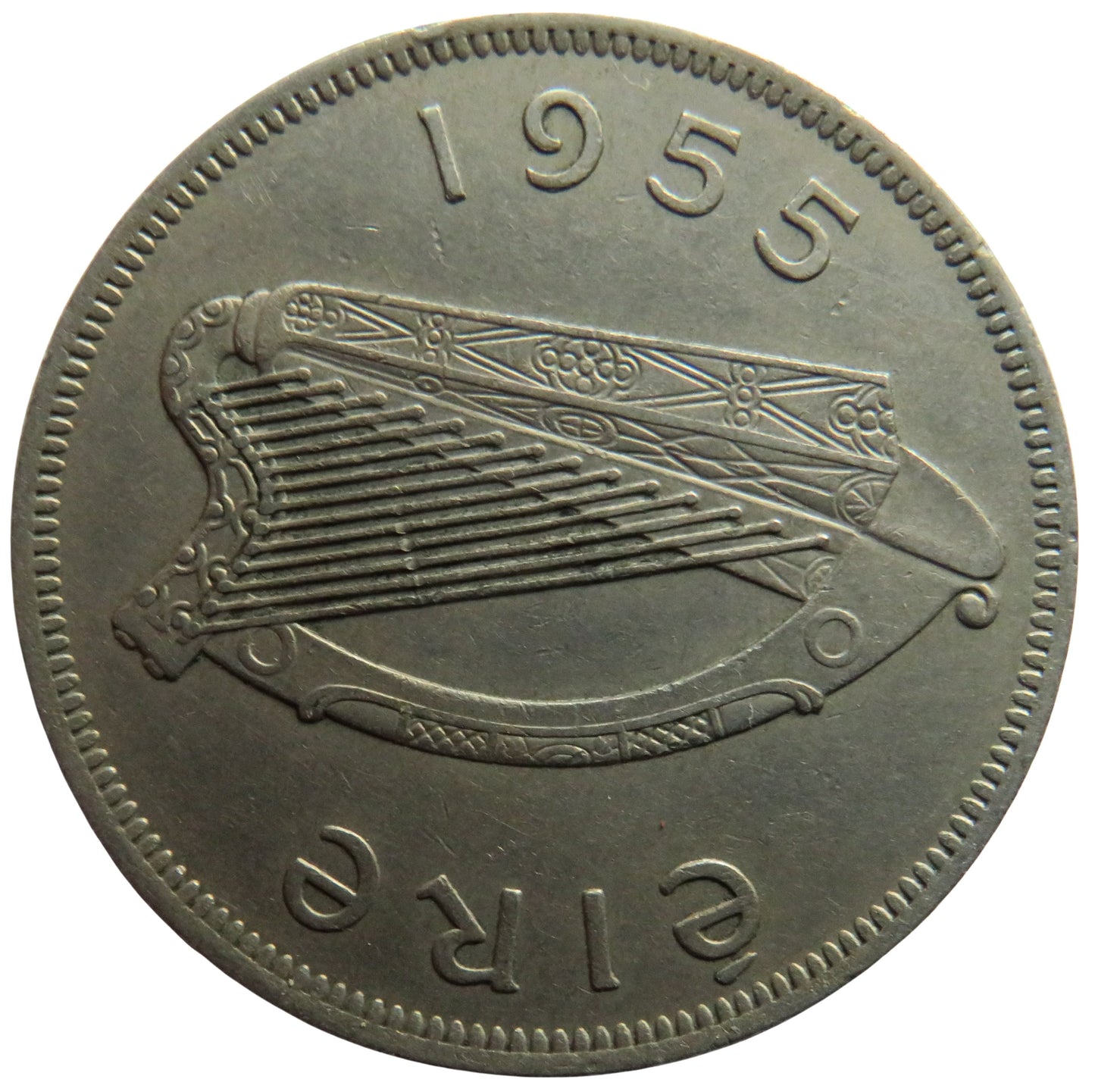1955 Ireland Eire Halfcrown Coin