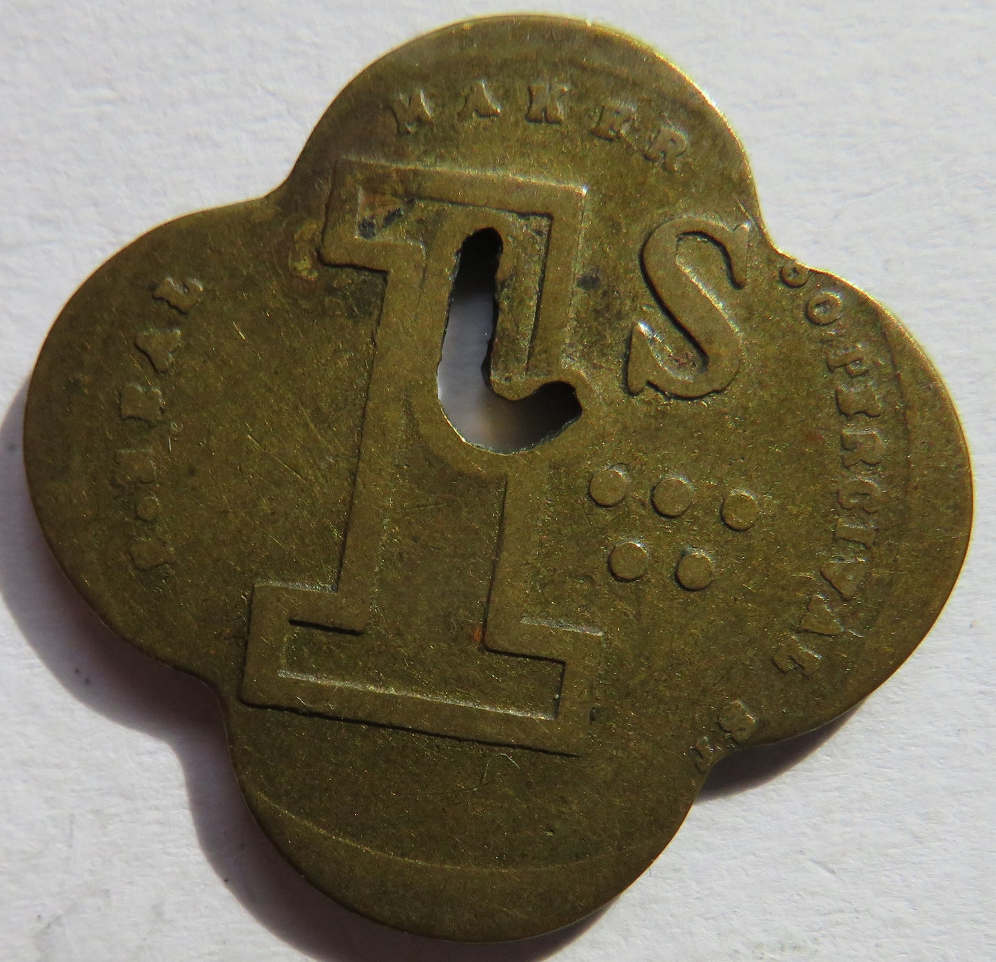 Jackson Spitalfields Market One Shilling Token