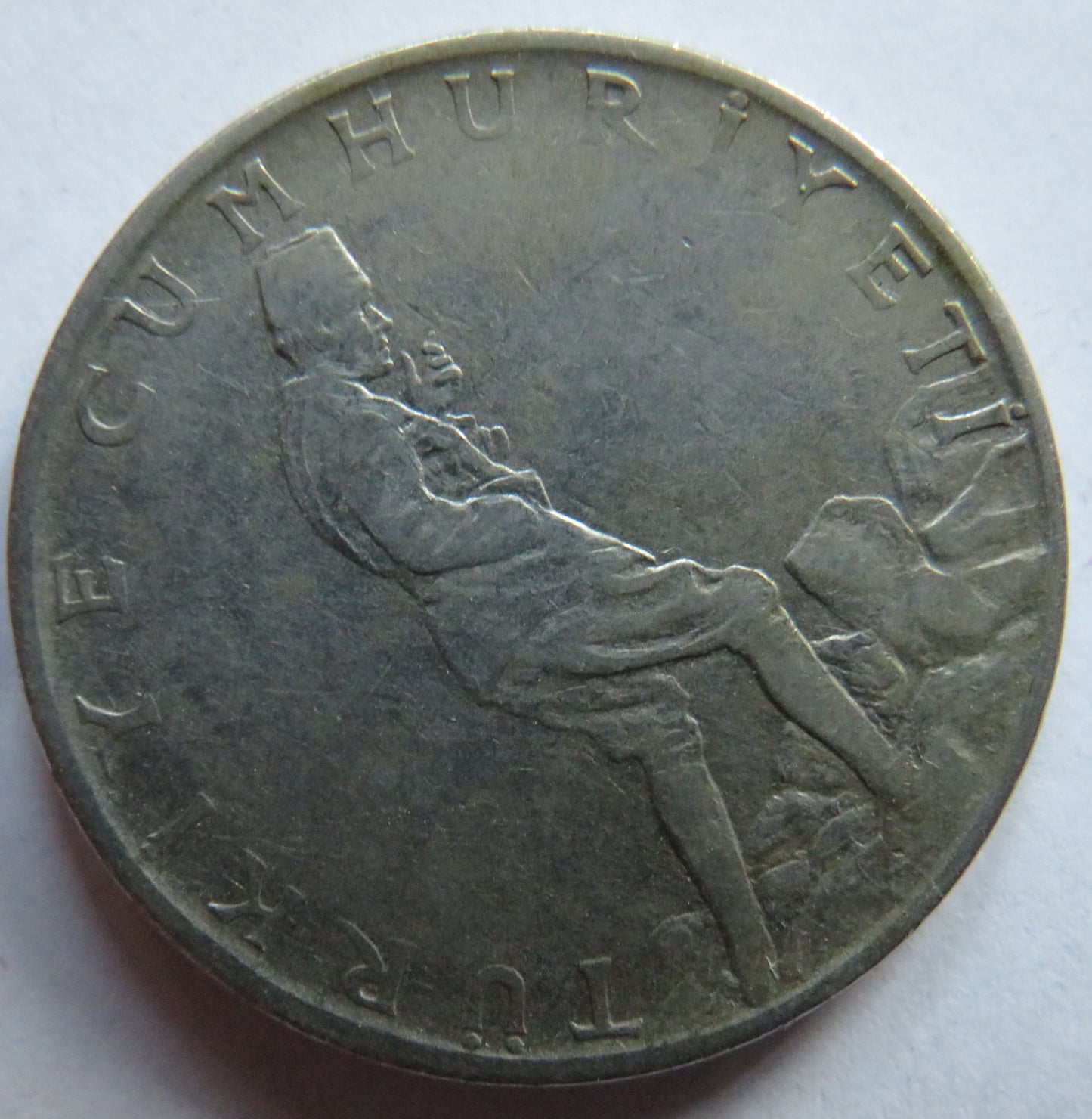 1960 Turkey 2 & 1/2 Lira Coin