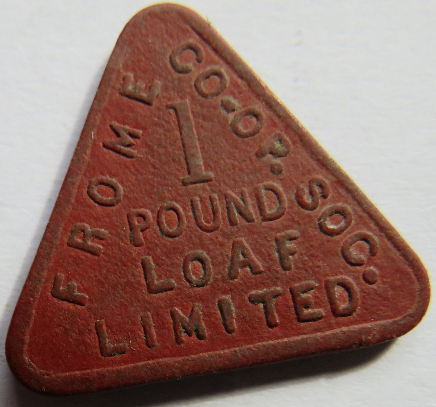 Frome Cooperative Society 1 Pound Loaf Vintage Token