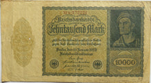 Load image into Gallery viewer, 1922 Germany 10000 Mark Banknote
