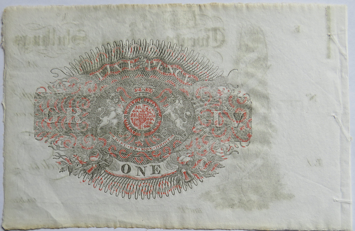 Early 19thC The East Lothian Banking Company Twenty Shillings £1 Note Unissued