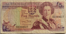 Load image into Gallery viewer, The States of Jersey £5 Five Pound Banknote
