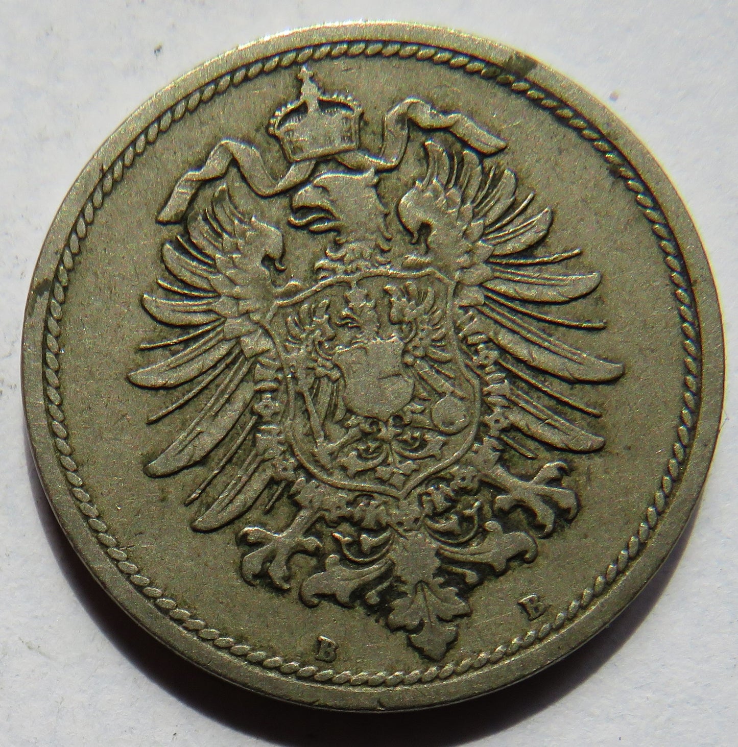 1875-B Germany 10 Pfennig Coin