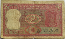 Load image into Gallery viewer, Reserve Bank of India 2 Rupees Banknote
