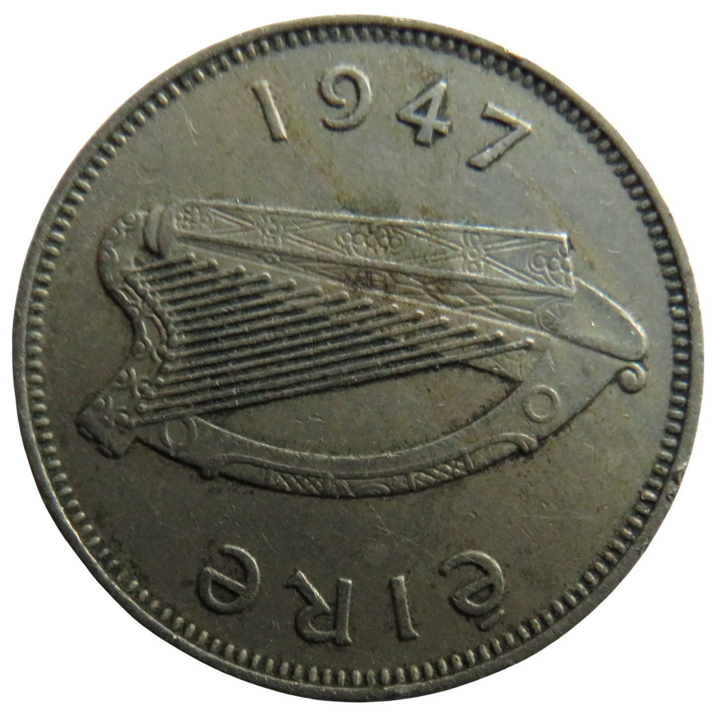 1947 Ireland Eire Sixpence Coin