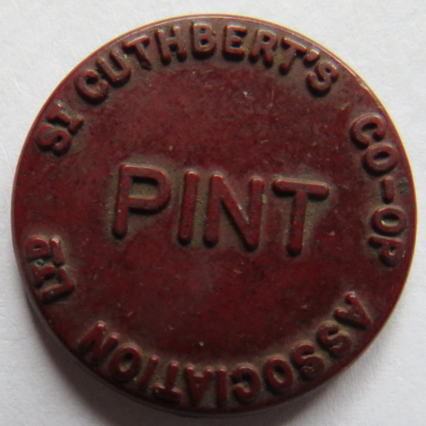 St Cuthbert's Co-Operative Association Pint Token