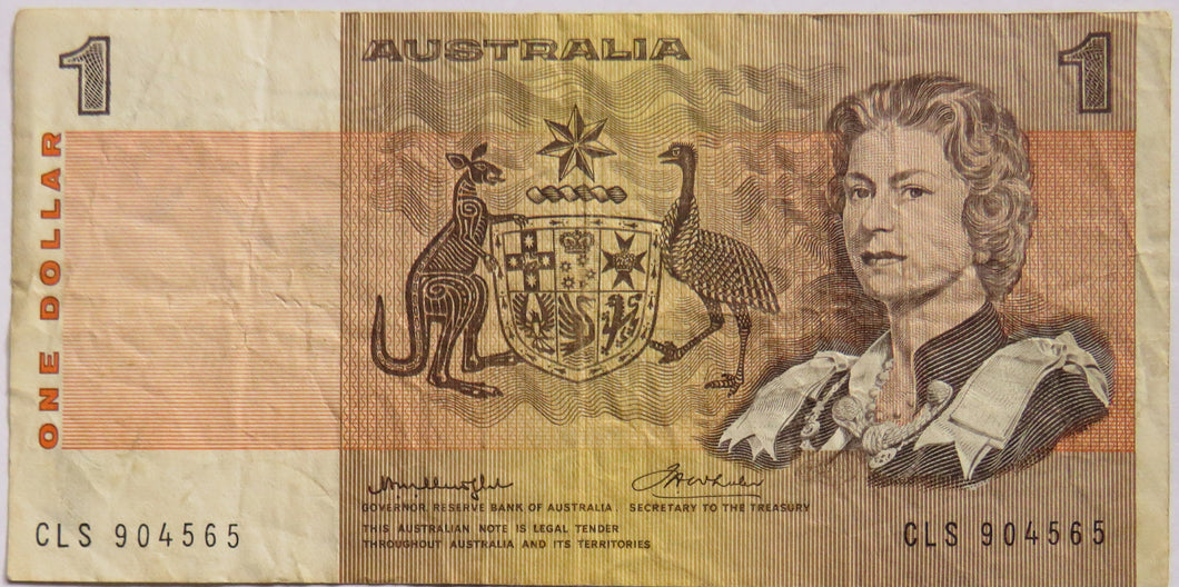 Australia $1 One Dollar Banknote