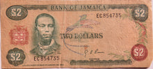 Load image into Gallery viewer, Bank of Jamaica $2 Two Dollars Banknote
