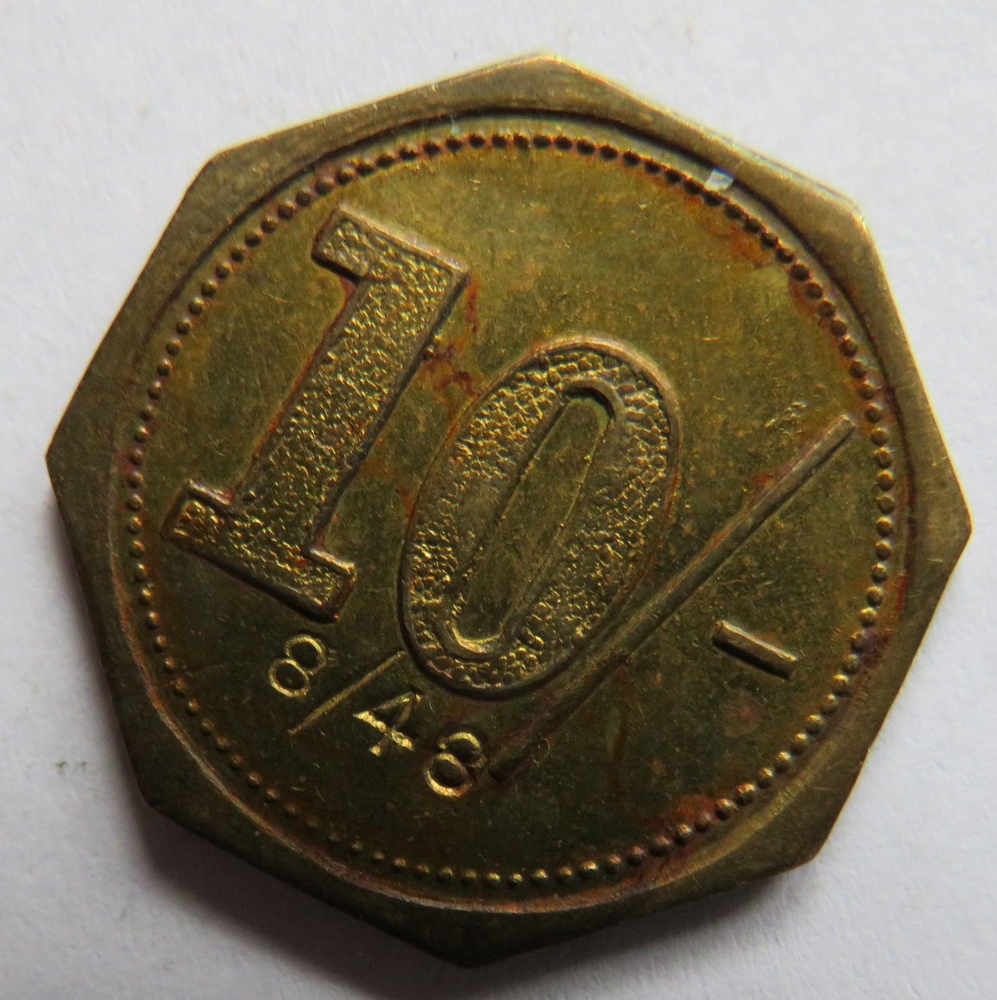 Francis Nicholls Birmingham Vintage 10/- Token