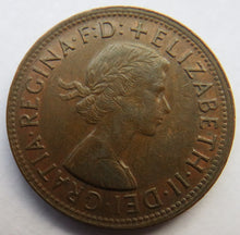 Load image into Gallery viewer, 1955 Queen Elizabeth II Australia One Penny Coin
