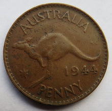 Load image into Gallery viewer, 1944 King George VI Australia One Penny Coin
