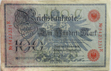 Load image into Gallery viewer, 1908 Germany 100 Mark Banknote
