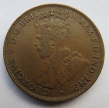 Load image into Gallery viewer, 1922 King George V Australia One Penny Coin
