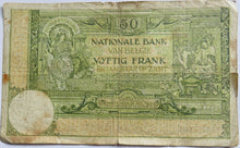 Load image into Gallery viewer, 1926 Belgium 50 Francs Banknote Scarce
