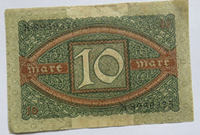 Load image into Gallery viewer, 1920 Germany 10 Mark Banknote
