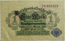 Load image into Gallery viewer, 1914 Germany One Mark Banknote
