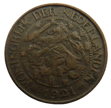 Load image into Gallery viewer, 1921 Netherlands One Cent Coin
