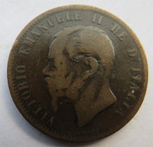 Load image into Gallery viewer, 1866 Italy 10 Centesimi Coin
