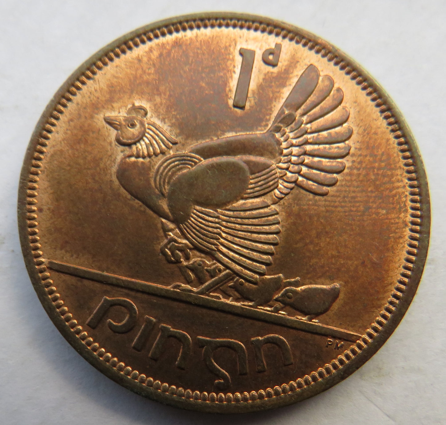 1966 Ireland Eire One Penny Coin