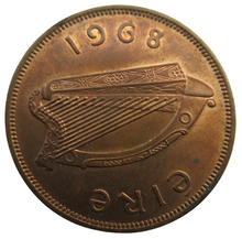 Load image into Gallery viewer, 1968 Ireland Eire One Penny Coin
