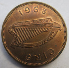Load image into Gallery viewer, 1968 Ireland Eire One Penny Coin

