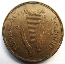 Load image into Gallery viewer, 1928 Ireland One Penny Coin
